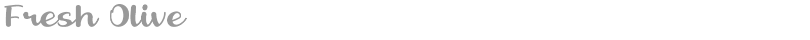 Fresh Olive font preview